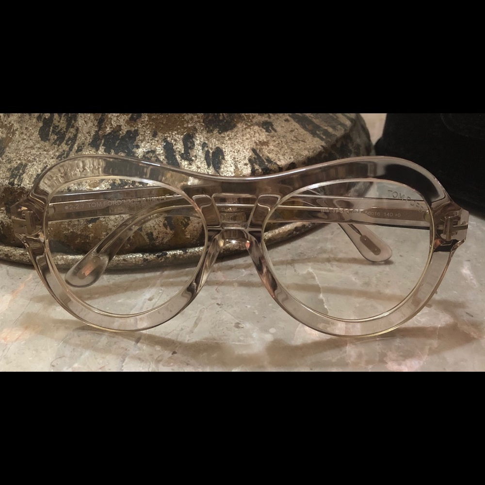 Tom Ford clear irredentist PINK Sunglasses BNWT